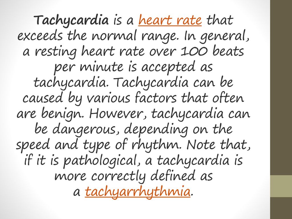 tachycardia meaning medicine)